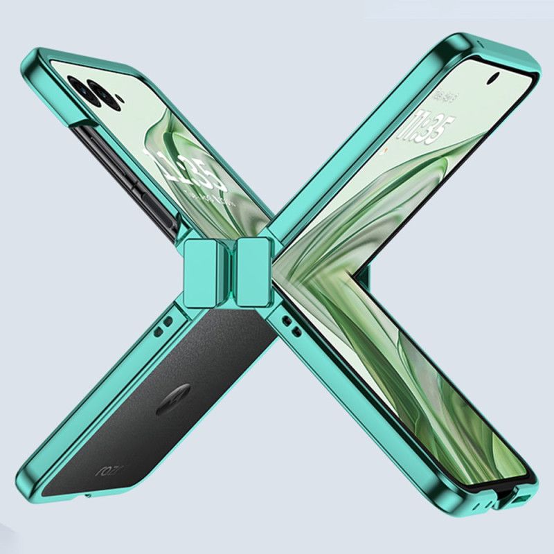 Kryt Motorola Razr 50 Ultra Kryty Na Mobil Průhledný Ráfek S Kovovým Efektem