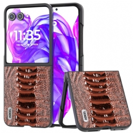 Kryt Na Motorola Razr 50 Ultra Krokodýlí Textura Kůže