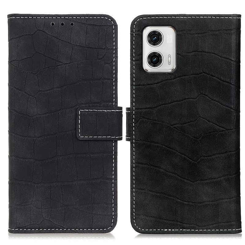 Flipové Pouzdro Na Moto G73 5G Krokodýl