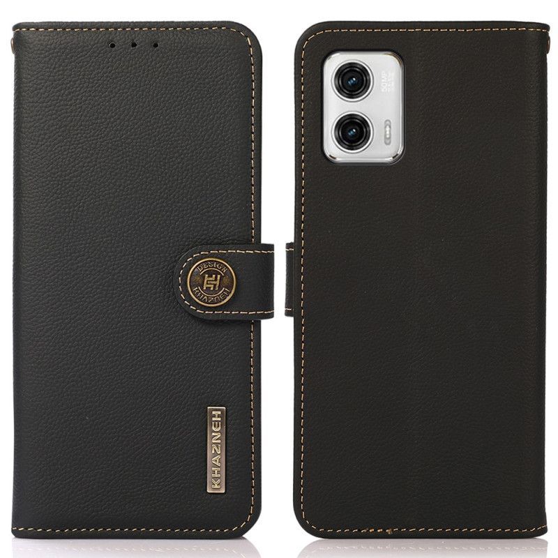 Flipové Pouzdro Na Moto G73 5G Pásek Khazneh Rfid