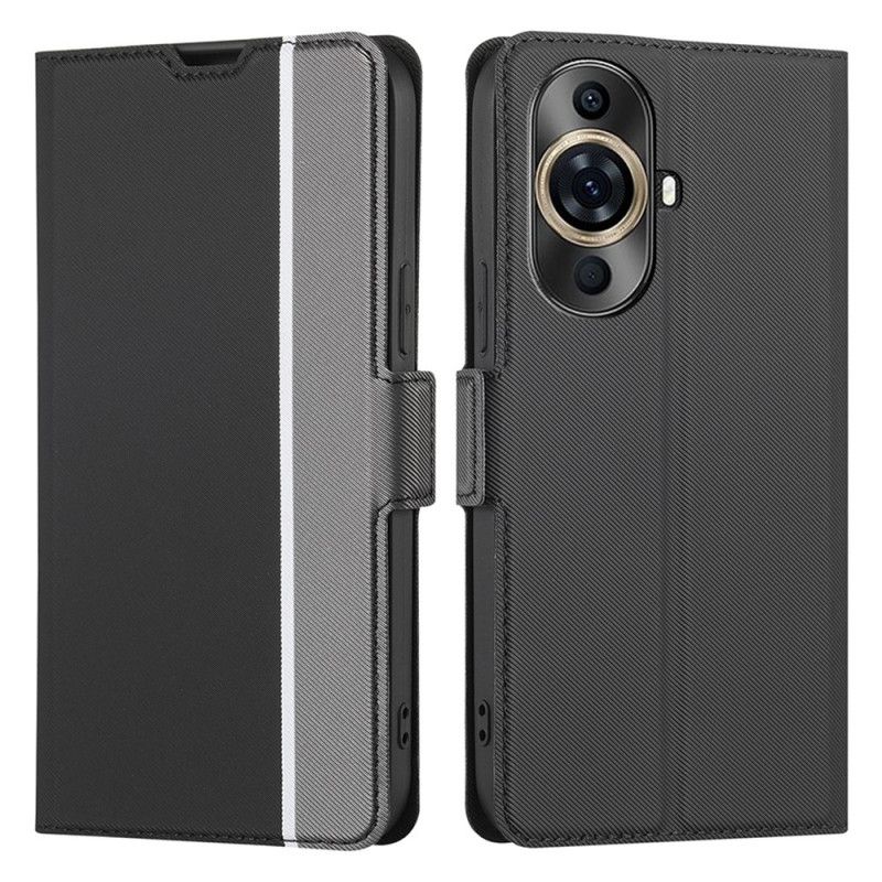 Kožený Kryt Huawei Nova 11 Pro Ultra Jemný Dvoubarevný