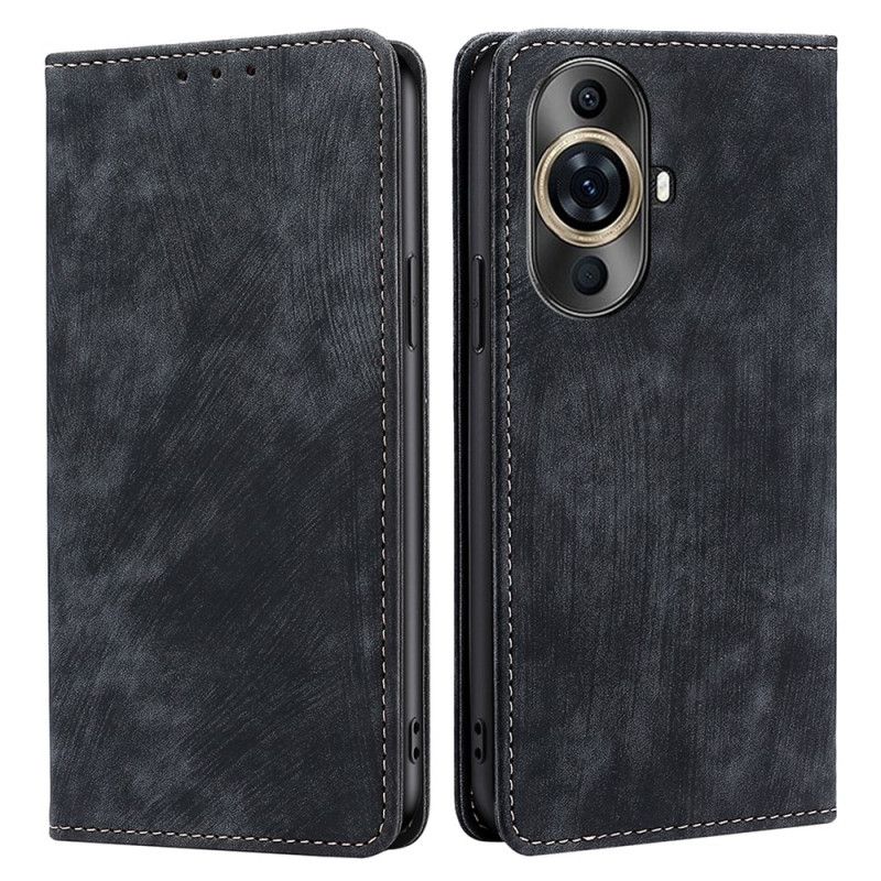 Kožený Kryt Na Huawei Nova 11 Pro Vintage Efekt S Blokováním Rfid