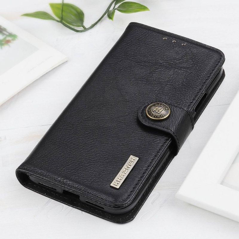Flipové Pouzdro Na Samsung Galaxy M13 Držák Karet S Koženými Efekty Khazneh