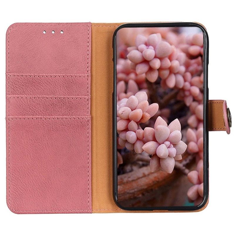 Flipové Pouzdro Na Samsung Galaxy M13 Držák Karet S Koženými Efekty Khazneh