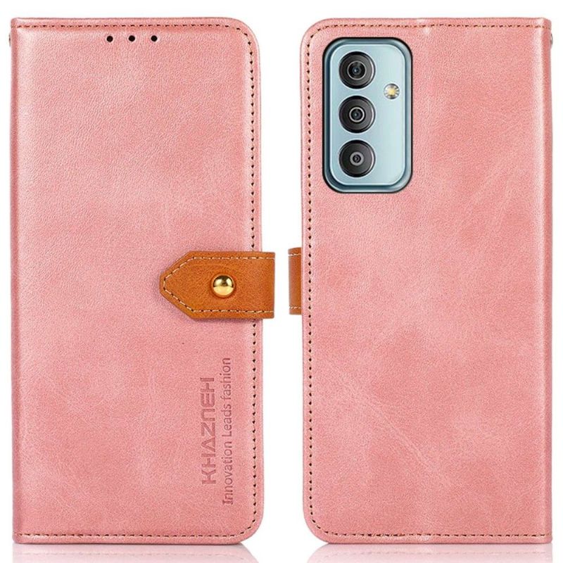 Flipové Pouzdro Na Samsung Galaxy M13 Khazneh Bicolor Umělá Kůže