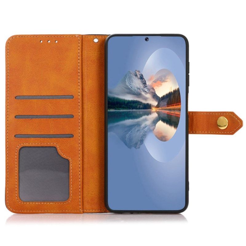 Flipové Pouzdro Na Samsung Galaxy M13 Khazneh Bicolor Umělá Kůže