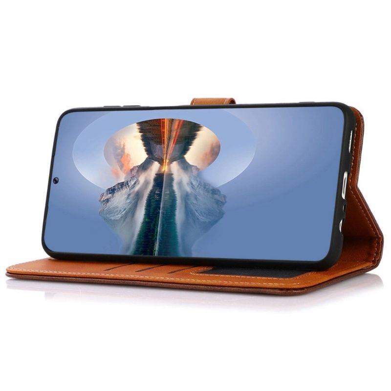 Flipové Pouzdro Na Samsung Galaxy M13 Khazneh Bicolor Umělá Kůže