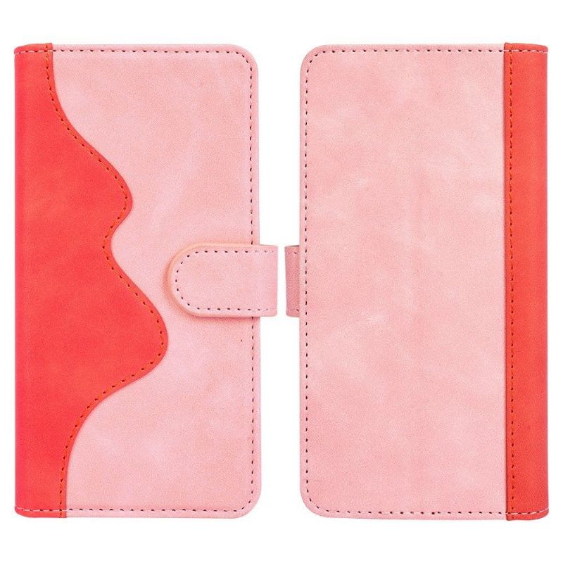Flipové Pouzdro Na Samsung Galaxy M13 Kožené Pouzdro Bicolor Folio Stand