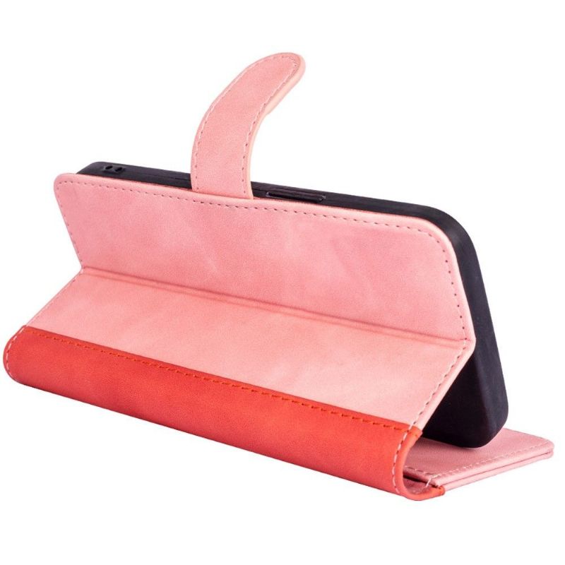 Flipové Pouzdro Na Samsung Galaxy M13 Kožené Pouzdro Bicolor Folio Stand