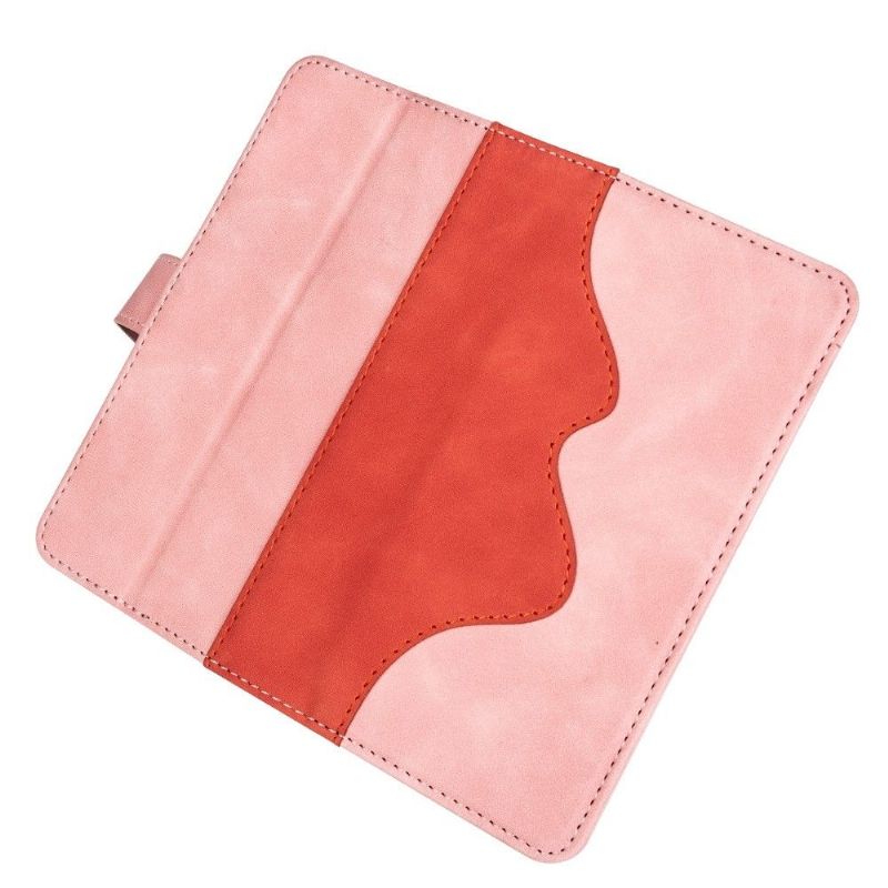 Flipové Pouzdro Na Samsung Galaxy M13 Kožené Pouzdro Bicolor Folio Stand