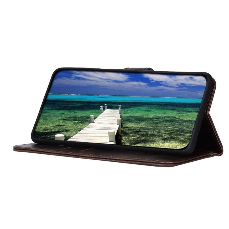Flipové Pouzdro Na Samsung Galaxy M13 Melodie S Koženým Efektem Khazneh