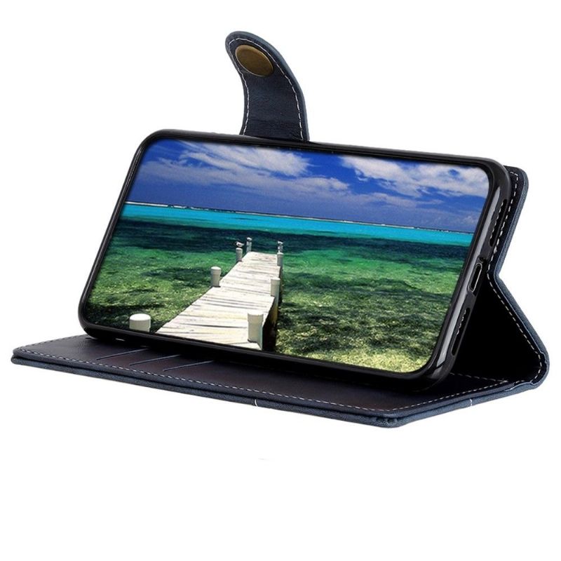 Flipové Pouzdro Na Samsung Galaxy M13 Odkryté Švy Ve Tvaru S