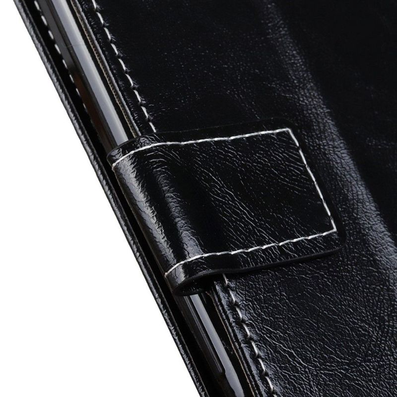 Flipové Pouzdro Na Samsung Galaxy M13 Prošívání S Luxusním Koženým Efektem
