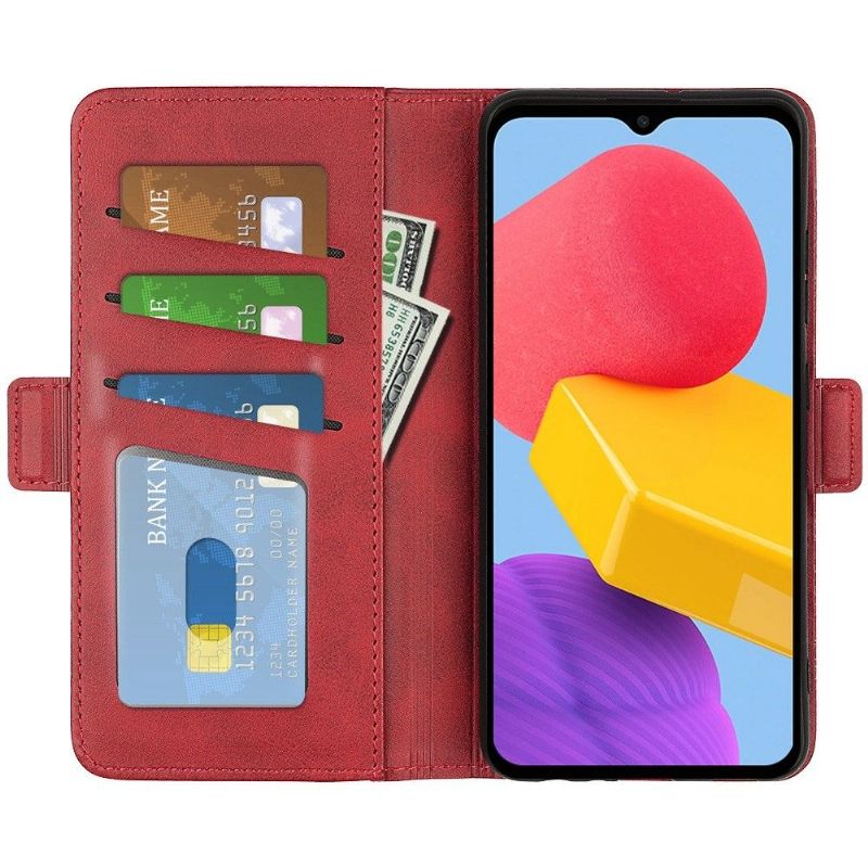 Pouzdra Na Samsung Galaxy M13 Peněženkové Pouzdro Matný Kryt Z Umělé Kůže