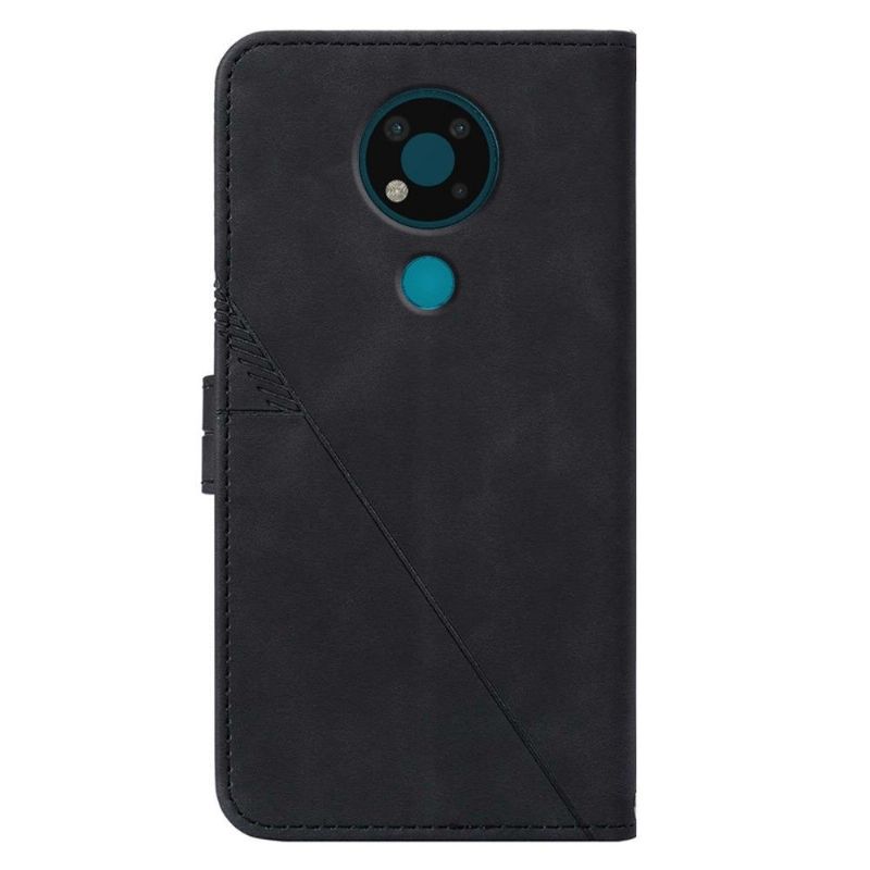 Flipové Pouzdro Na Nokia 3.4 / Nokia 5.4 Geometrický Design S Popruhem
