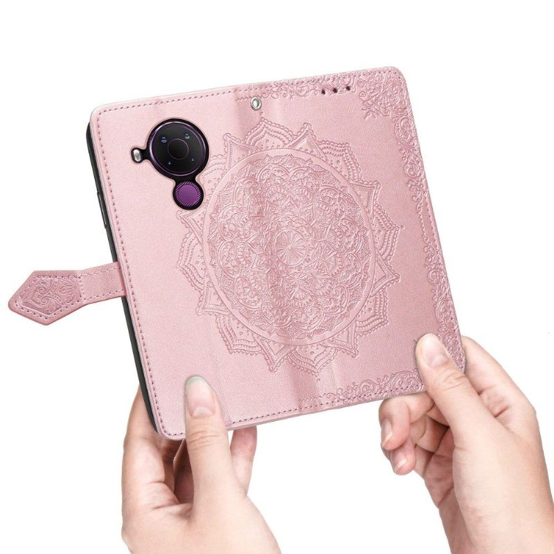 Flipové Pouzdro Na Nokia 3.4 / Nokia 5.4 Mandala Reliéf Z Umělé Kůže Retro