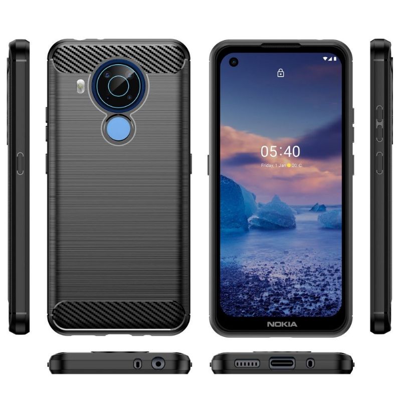 Kryty Na Mobil Na Nokia 3.4 / Nokia 5.4 Silikonový Kartáčovaný Efekt