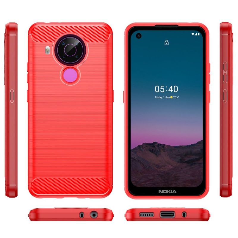 Kryty Na Mobil Na Nokia 3.4 / Nokia 5.4 Silikonový Kartáčovaný Efekt