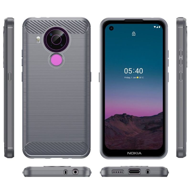 Kryty Na Mobil Na Nokia 3.4 / Nokia 5.4 Silikonový Kartáčovaný Efekt