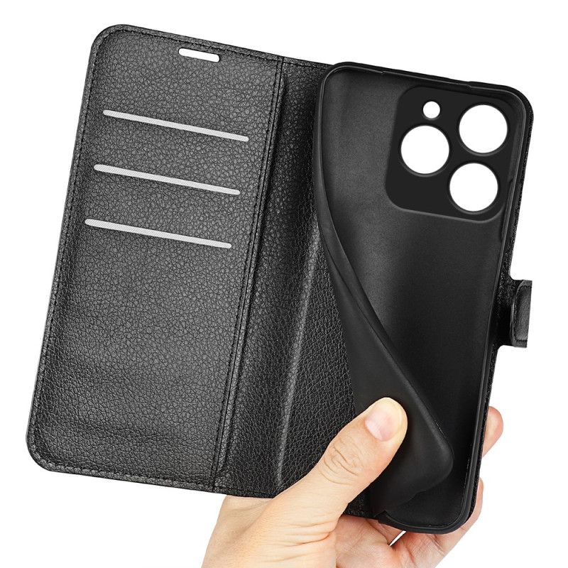 Peněženková Pouzdra Realme C63 Klasická Umělá Kůže Z Liči