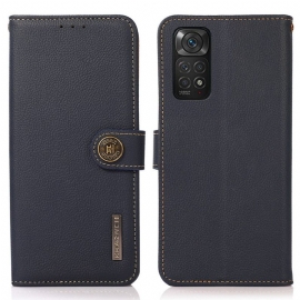 Flipové Pouzdro Na Xiaomi Redmi Note 11 / 11S Khazneh Rfid Pravá Kůže
