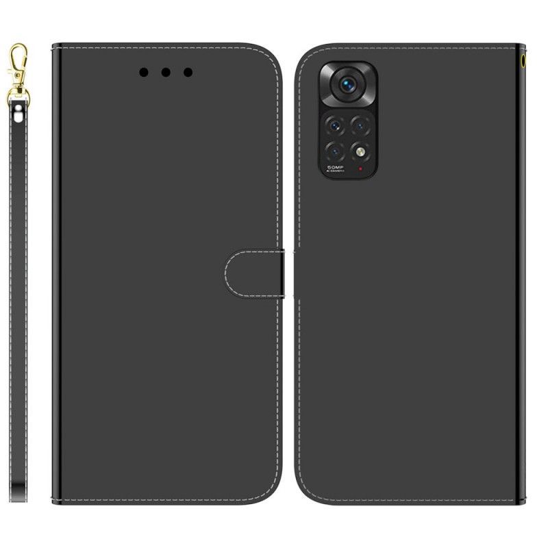 Flipové Pouzdro Na Xiaomi Redmi Note 11 / 11S Kryt Na Zrcadlo Z Umělé Kůže