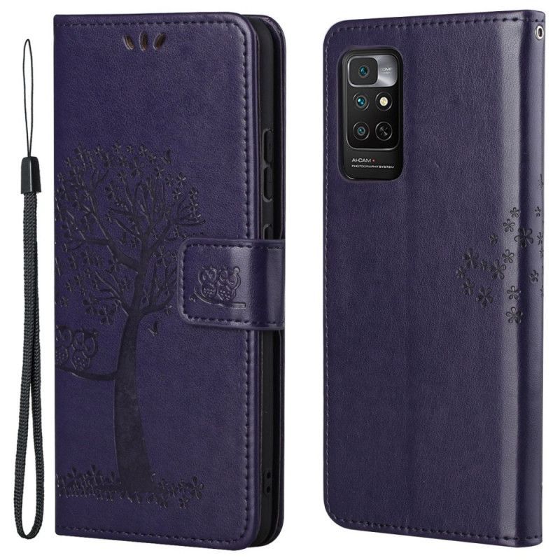 Flipové Pouzdro Na Xiaomi Redmi Note 11 / 11S Na Lana Tanga Strom A Sovy