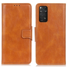 Flipové Pouzdro Na Xiaomi Redmi Note 11 / 11S Oboustranná Spona S Koženým Efektem