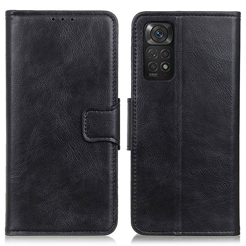 Flipové Pouzdro Na Xiaomi Redmi Note 11 / 11S Oboustranná Spona S Koženým Efektem
