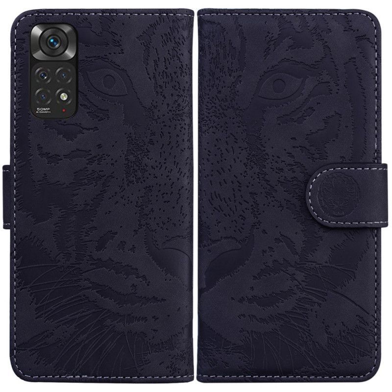 Flipové Pouzdro Na Xiaomi Redmi Note 11 / 11S Potisk Obličeje Tygra