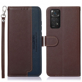 Flipové Pouzdro Na Xiaomi Redmi Note 11 / 11S Rfid Khazneh Ve Stylu Liči