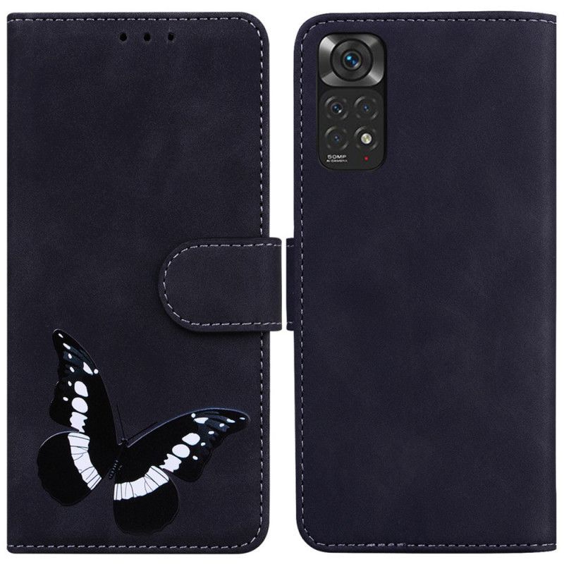 Flipové Pouzdro Na Xiaomi Redmi Note 11 / 11S Skin-touch Butterfly