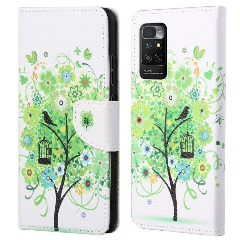 Flipové Pouzdro Na Xiaomi Redmi Note 11 / 11S Zelený Strom