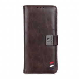 Kožené Pouzdro Na Xiaomi Redmi Note 11 / 11S Efekt Bizoní Kůže