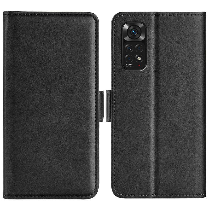 Kožené Pouzdro Na Xiaomi Redmi Note 11 / 11S Flipové Pouzdro Dvojitá Klapka