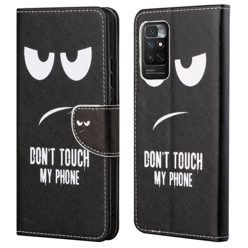 Kožené Pouzdro Na Xiaomi Redmi Note 11 / 11S Nedotýkejte Se Mého Telefonu