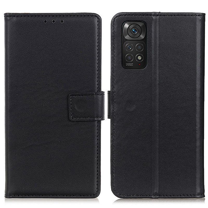 Kožené Pouzdro Na Xiaomi Redmi Note 11 / 11S Obyčejná Umělá Kůže