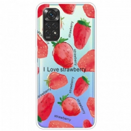 Kryt Na Xiaomi Redmi Note 11 / 11S Jahody / I Love Strawberry