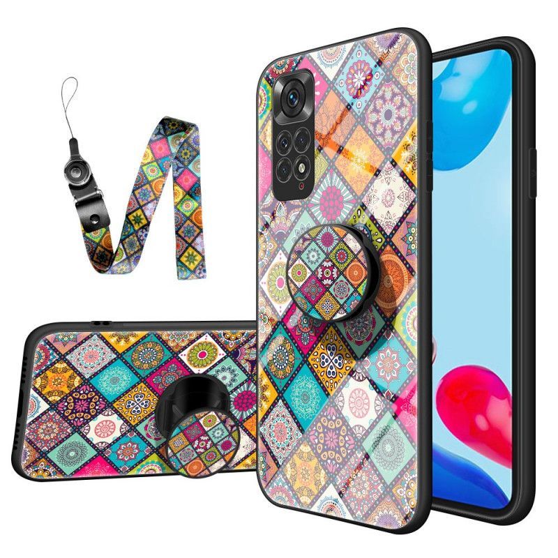 Kryt Na Xiaomi Redmi Note 11 / 11S Patchworkový Magnetický Držák