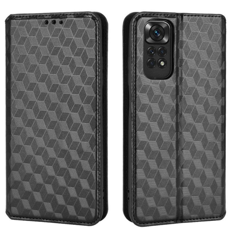 Kryty Na Mobil Na Xiaomi Redmi Note 11 / 11S Flipové Pouzdro 3d Diamantový Kožený Efekt