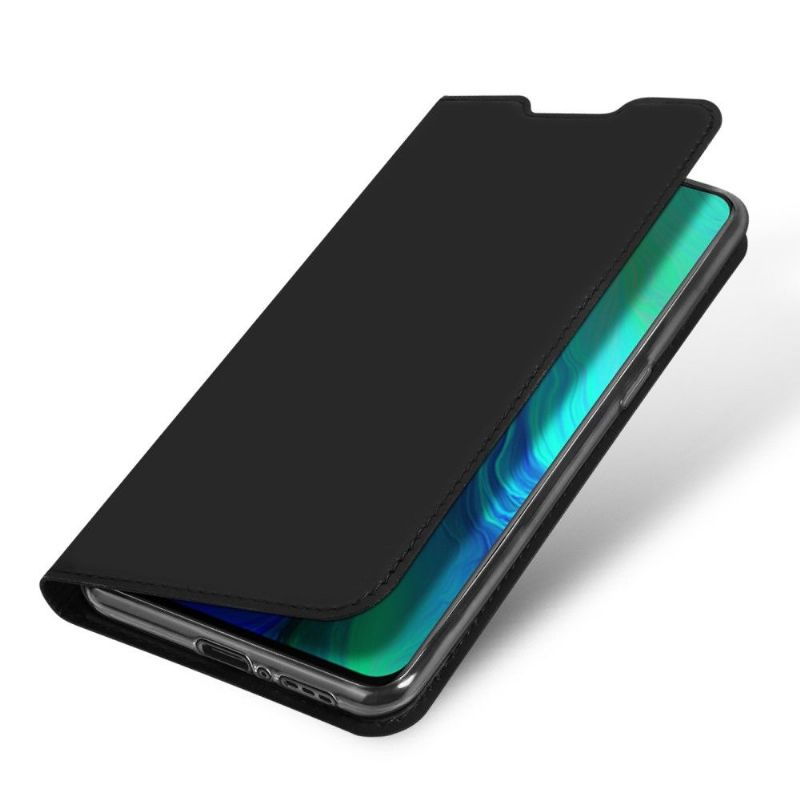 Flipové Pouzdro Na Oppo Reno 10x Zoom Obchodní Imitace Kůže - Černá
