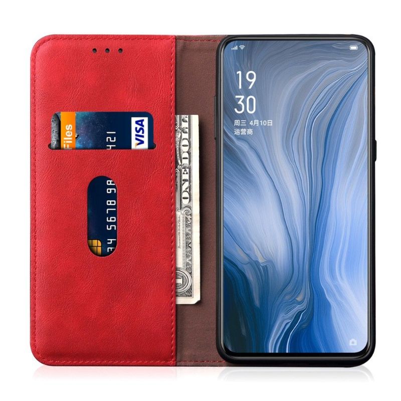 Kožené Pouzdro Na Oppo Reno 10x Zoom Nebeské Chytré Retro