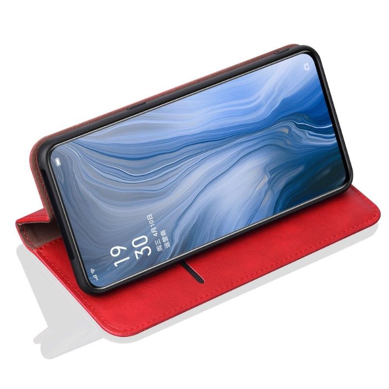Kožené Pouzdro Na Oppo Reno 10x Zoom Nebeské Chytré Retro
