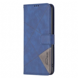 Kožený Kryt Oneplus 12 5g Binfen Color Geometrický Vzor