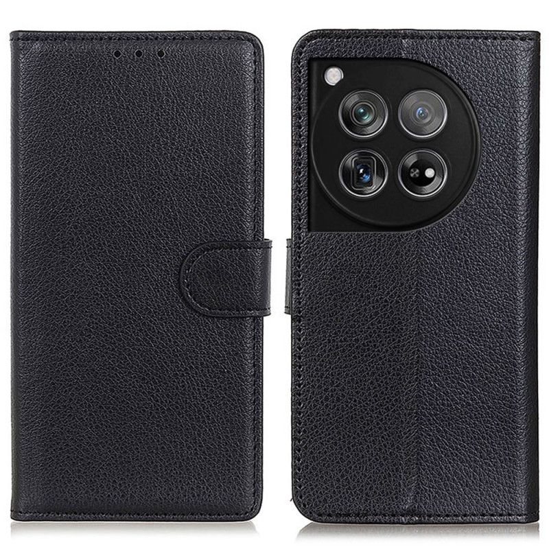 Kožený Kryt Oneplus 12 5g Tradiční Umělá Kůže