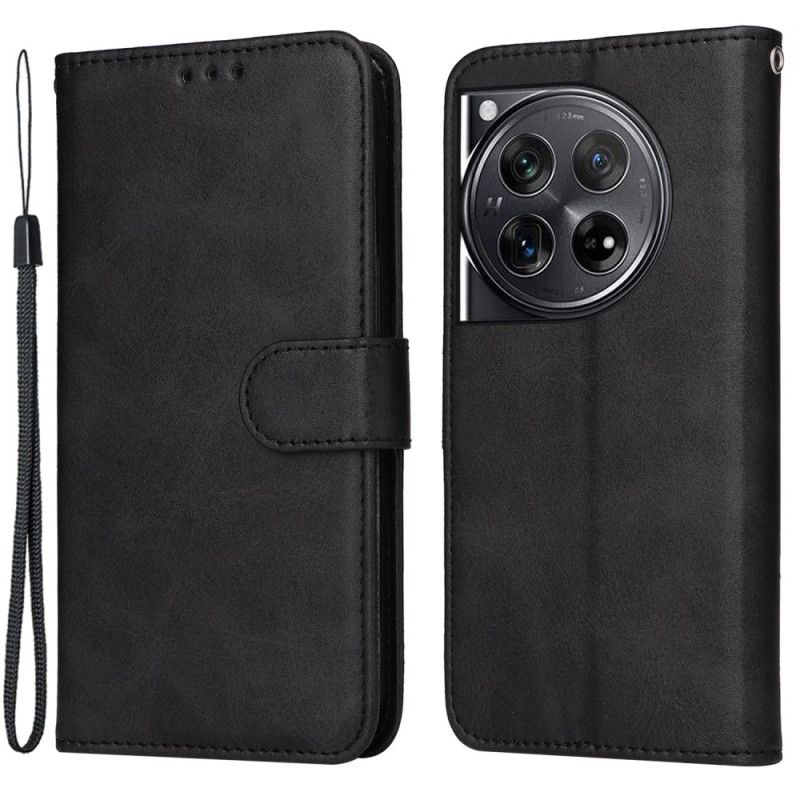 Peněženková Pouzdra Oneplus 12 5g Styl Prémiového Koženého Řemínku