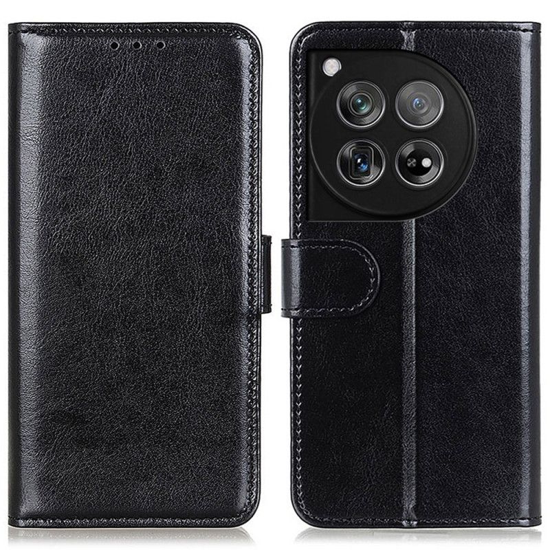 Peněženková Pouzdra Oneplus 12 5g Umělá Lakovaná Kůže