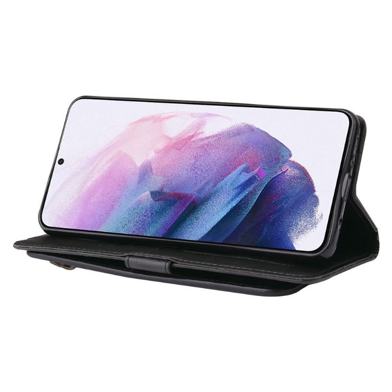 Flipové Pouzdro Na Samsung Galaxy S22 Plus 5G Funkce Podpory Více Úložišť