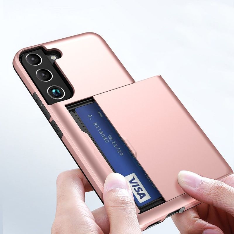 Kryt Na Samsung Galaxy S22 Plus 5G Držák Karty S Matným Efektem Locard
