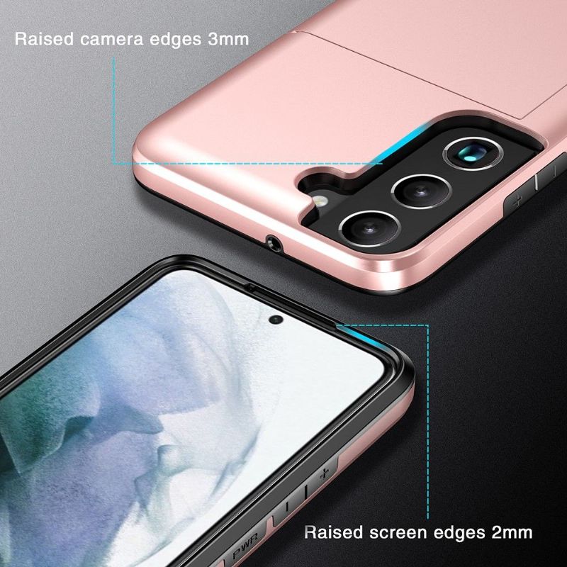 Kryt Na Samsung Galaxy S22 Plus 5G Držák Karty S Matným Efektem Locard